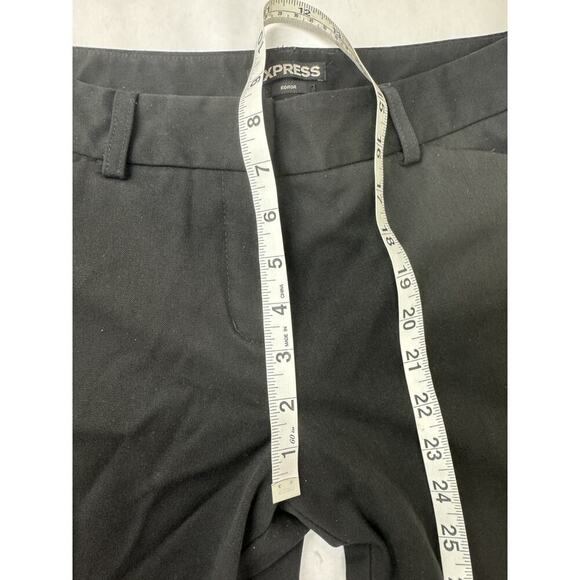 Express Editor Y2K Low Rise Straight Dress Pants Trousers Office Black Women 6R - Picture 5 of 8